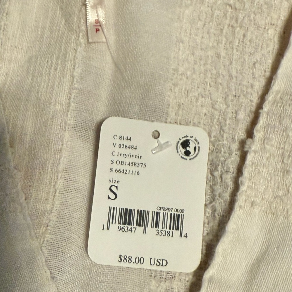 Free People Feels Like Sunshine Tunic Ivory NWT - Picture 4 of 4
